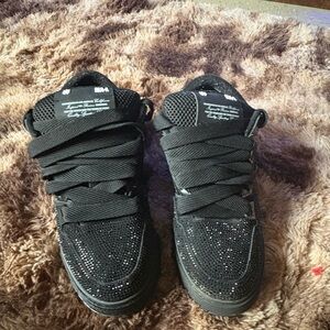 AMIRI Black and Silver Sneakers